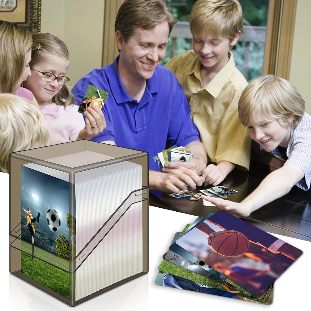 Mlikero Card Deck Cases, 6 Pack Acrylic Card Box for Trading Cards, Sturdy Card Storage Boxes Holding 100+ Sleeved Cards with 6 Dividers, Clear Card Storage Boxes fit for MTG, Sport Cards… - Just Closeouts Canada Inc.