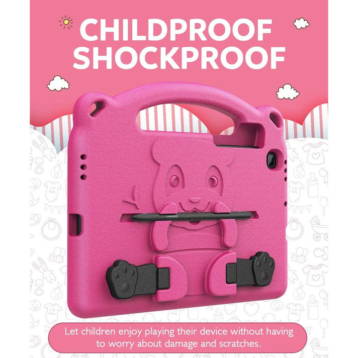 MoKo Kids Case for Samsung Galaxy Tab S6 Lite 10.4 Inch 2024/2022/2020 (Model: SM - P620/P625/P613/P619/P610/P615/P617),EVA Foam Kids - Friendly Carrying Case with Hand - Grip & Stand & Pen Holder, Magenta - Just Closeouts Canada Inc.