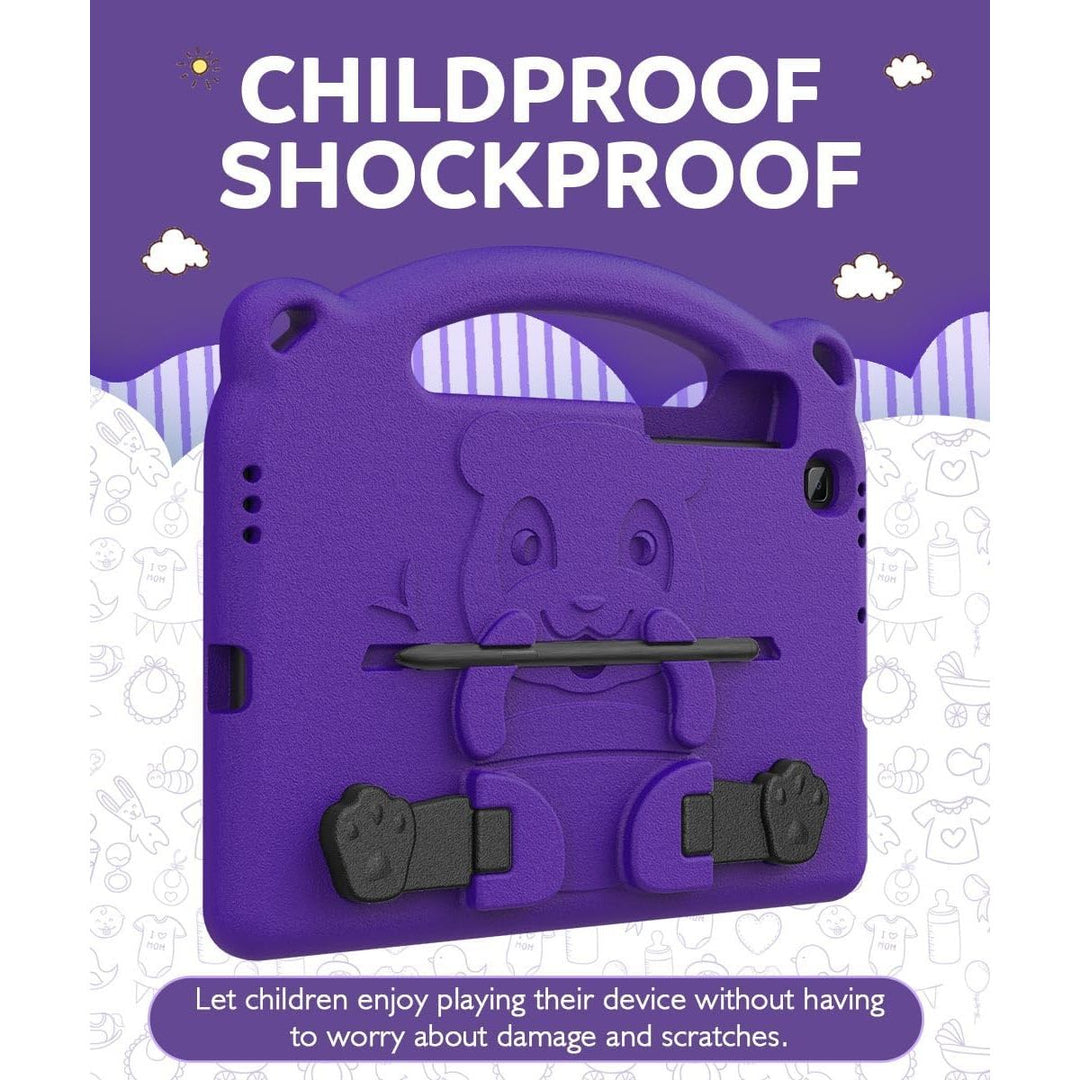 MoKo Kids Case for Samsung Galaxy Tab S6 Lite 10.4 Inch 2024/2022/2020 (Model: SM - P620/P625/P613/P619/P610/P615/P617),EVA Foam Kids - Friendly Carrying Case with Hand - Grip & Stand & Pen Holder, Purple - Just Closeouts Canada Inc.