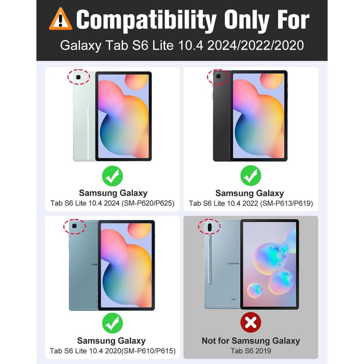 MoKo Kids Case for Samsung Galaxy Tab S6 Lite 10.4 Inch 2024/2022/2020 (Model: SM - P620/P625/P613/P619/P610/P615/P617),EVA Foam Kids - Friendly Carrying Case with Hand - Grip & Stand & Pen Holder, Magenta - Just Closeouts Canada Inc.