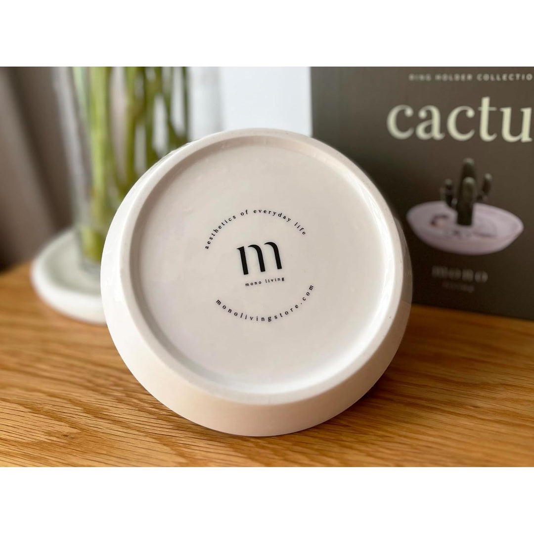 Mono living Ceramic Cactus Ring Holder Dish, Birthday Gifts for Women Her Teen Girls, Jewellery Tray Organizer, Cool Wall Bedroom Aesthetic Western Decor, Thanksgiving Christmas, Trinket Rack - Just Closeouts Canada Inc.