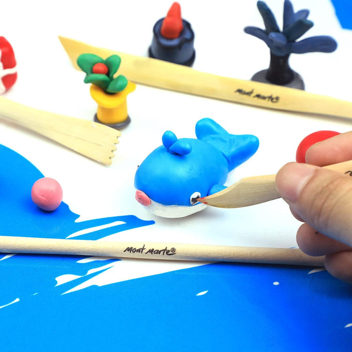 Mont Marte Make n Bake Polymer Clay Signature Black 400g (14.1oz) Block, Bake in Oven, Soft and Smooth, Sculpting, Craft, DIY Décor, Jewellery - Just Closeouts Canada Inc.