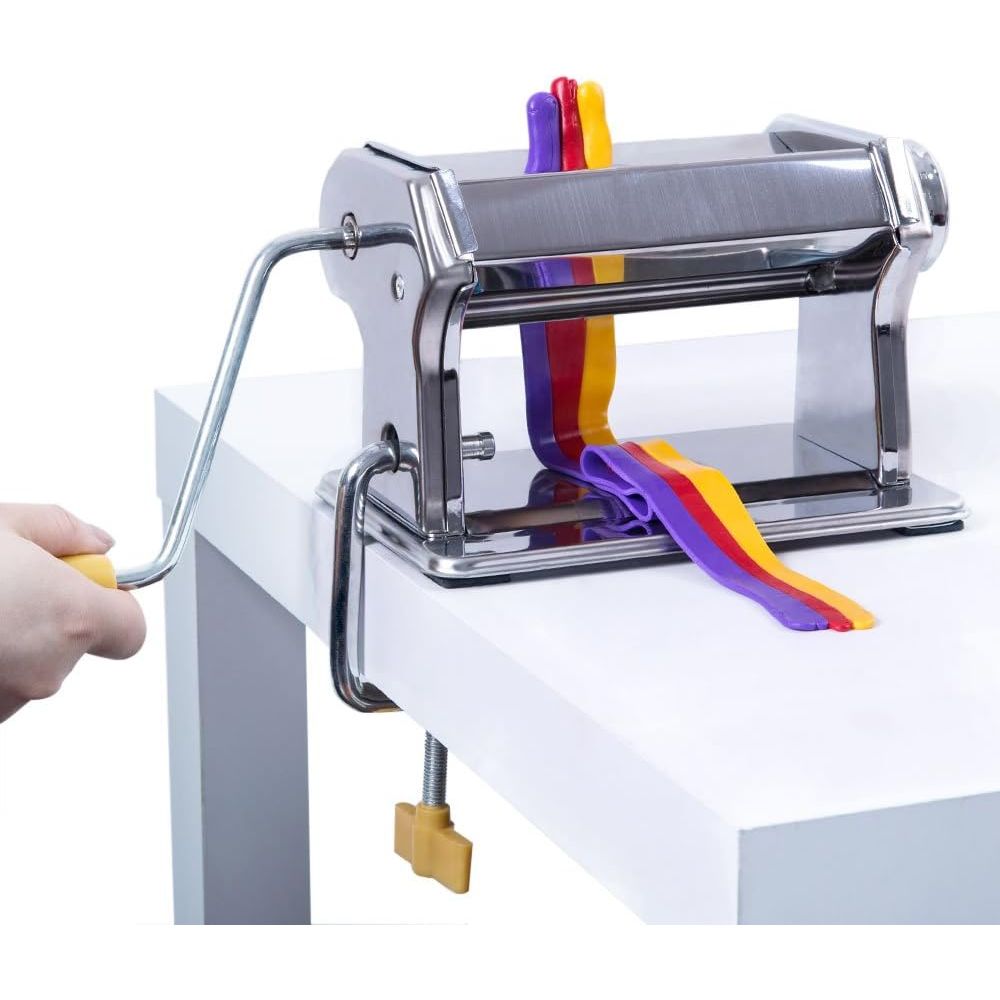 Mont Marte Polymer Clay Press Signature with Adjustable Rollers (9 settings) Durable Steel, Ideal for Conditioning Polymer Clay - Just Closeouts Canada Inc.