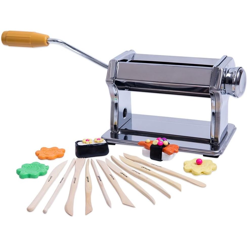 Mont Marte Polymer Clay Press Signature with Adjustable Rollers (9 settings) Durable Steel, Ideal for Conditioning Polymer Clay - Just Closeouts Canada Inc.