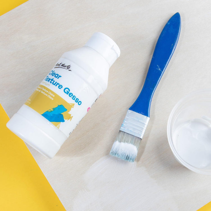 Mont Marte Premium Clear Texture Gesso 8.4oz (250ml), Suitable for Acrylic Paint, Oil Paint, Colour Pencils, Pastels, Graphite and Charcoal - Just Closeouts Canada Inc.