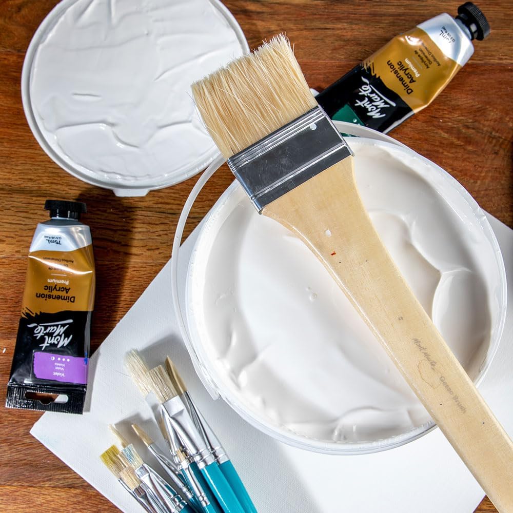 Mont Marte Premium Gesso Universal Primer 1.89L (64oz), Suitable for Acrylic Paint, Oil Paint, Colour Pencils, Pastels, Graphite and Charcoal - Just Closeouts Canada Inc.