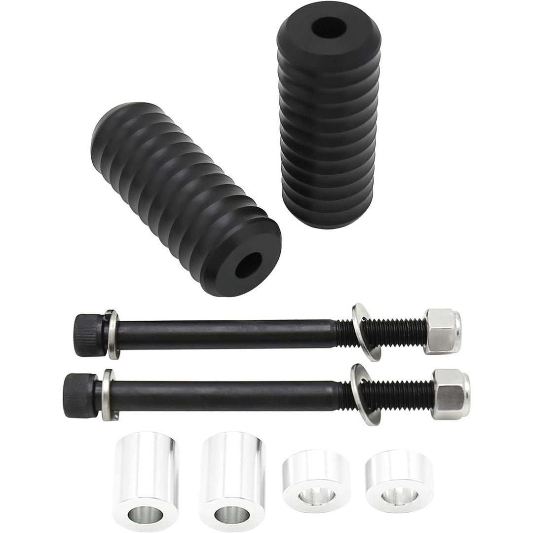 Motorcycle 4" Upper Shock Mount Frame Sliders Falling Crash Protector Guards Falling Side Protector No Cut Kits for Dyna 2006 - 2017 (Style C) - Just Closeouts Canada Inc.