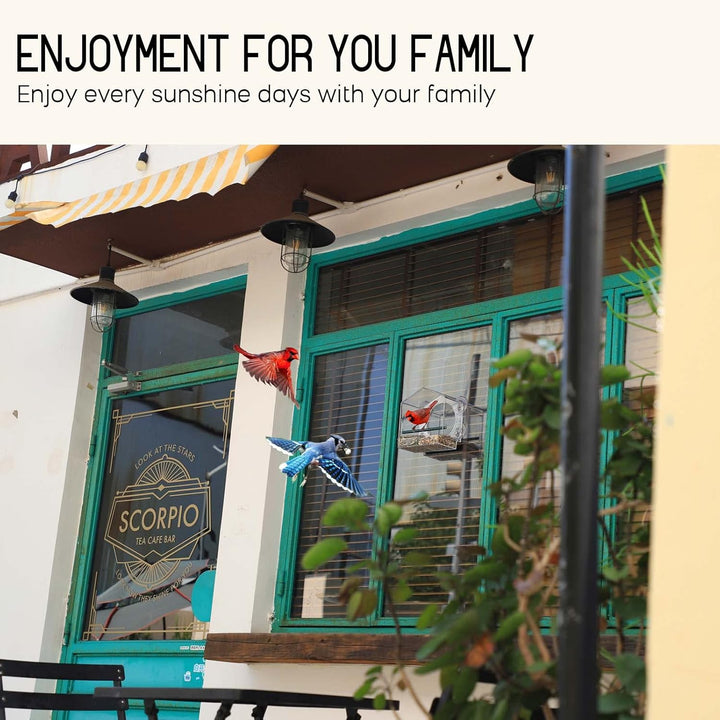 Mrcrafts Window Bird Feeder for Outside with Strong Suction Cups, Fits for Cardinals, Finches, Chickadees etc.… - Just Closeouts Canada Inc.