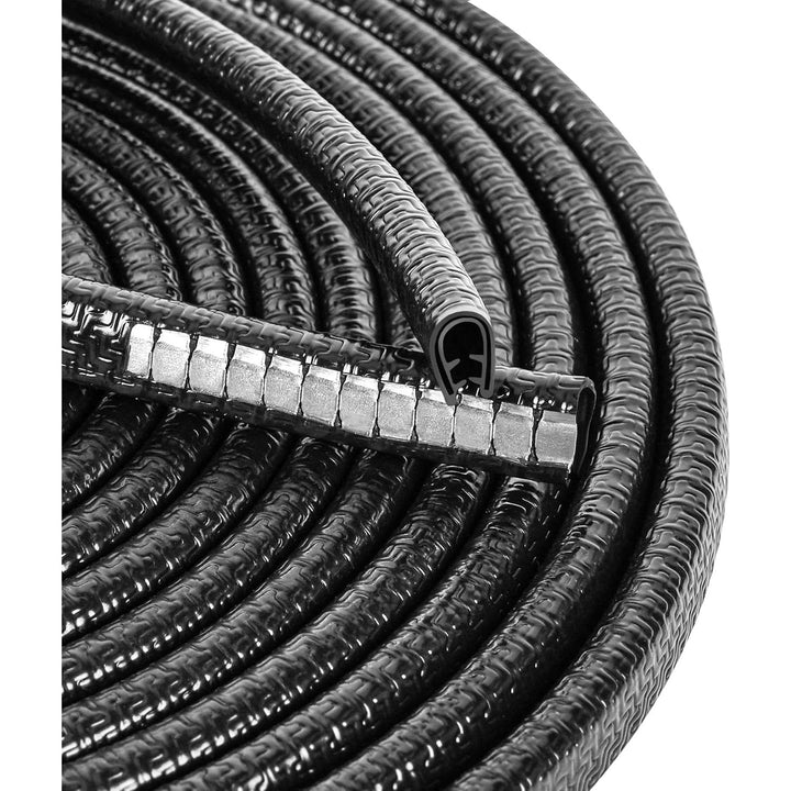 MYFAMIREA 33Ft(10M) Long Car Door Edge Guards,U Shape Edge Trim Rubber Seal Protector Rubber Car Door Protector Car Protection Door Edge Anti - Collision Rubber Clips Fit for Most Car| Black | - Just Closeouts Canada Inc.