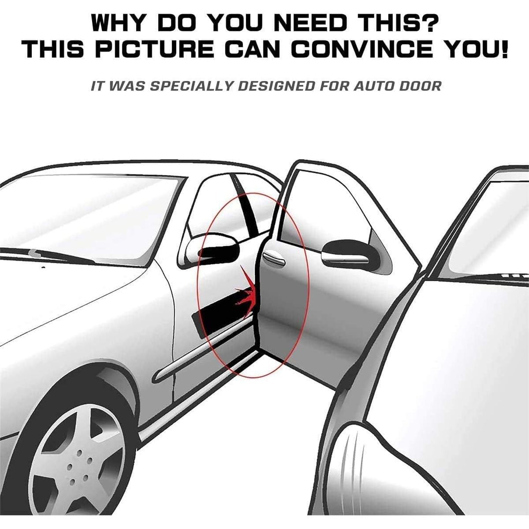 MYFAMIREA 66Ft(20.2M) Long Car Door Edge Guards,U Shape Edge Trim Rubber Seal Protector Rubber Car Door Protector Car Protection Door Edge Anti - Collision Rubber Clips Fit for Most Car| Black | - Just Closeouts Canada Inc.