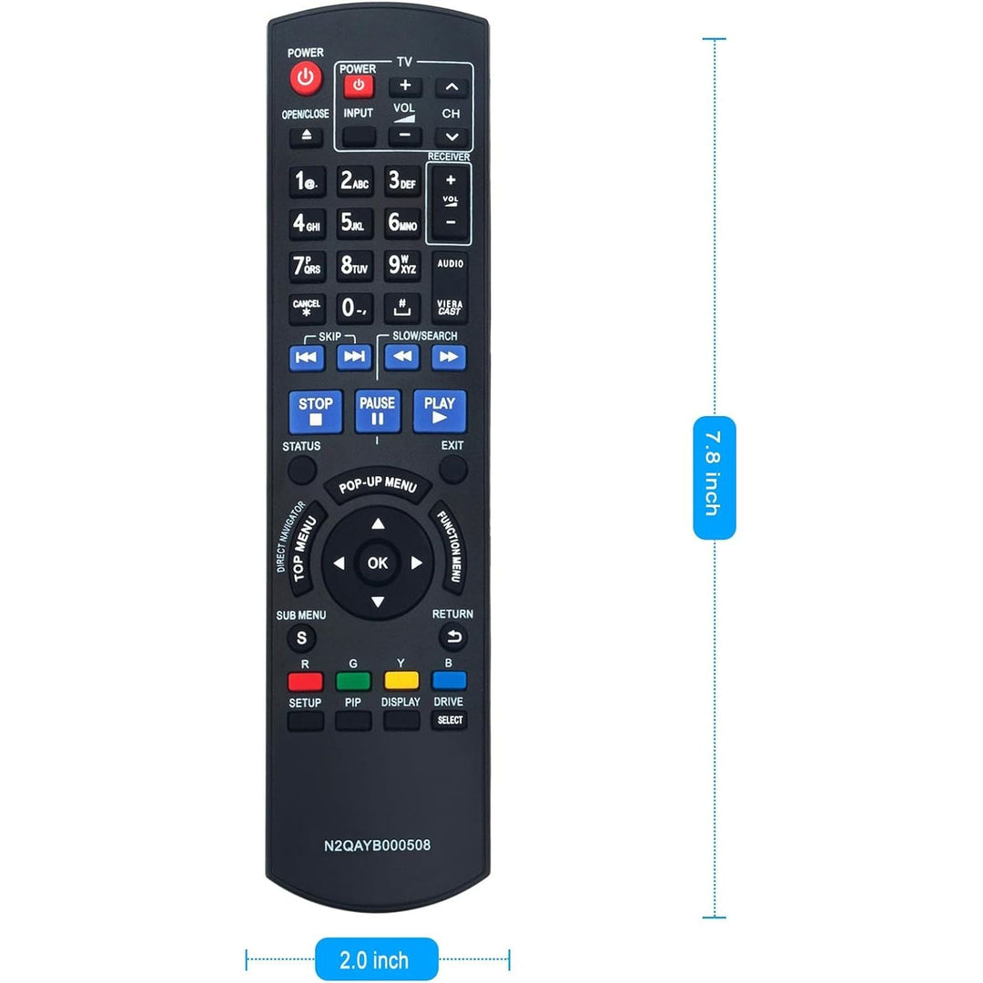 N2QAYB000508 Replacement Remote for Panasonic Blu-ray Players - Just Closeouts Canada Inc.