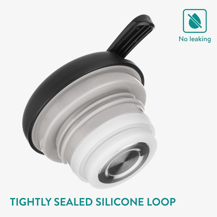 Navaris Insulated Coffee Server - Matte Black Stainless Steel Carafe - Thermal Tea or Water Dispenser - Vacuum Kettle for Hot & Cold Drinks - 1.5 L / 50 oz - Just Closeouts Canada Inc.4067668051214