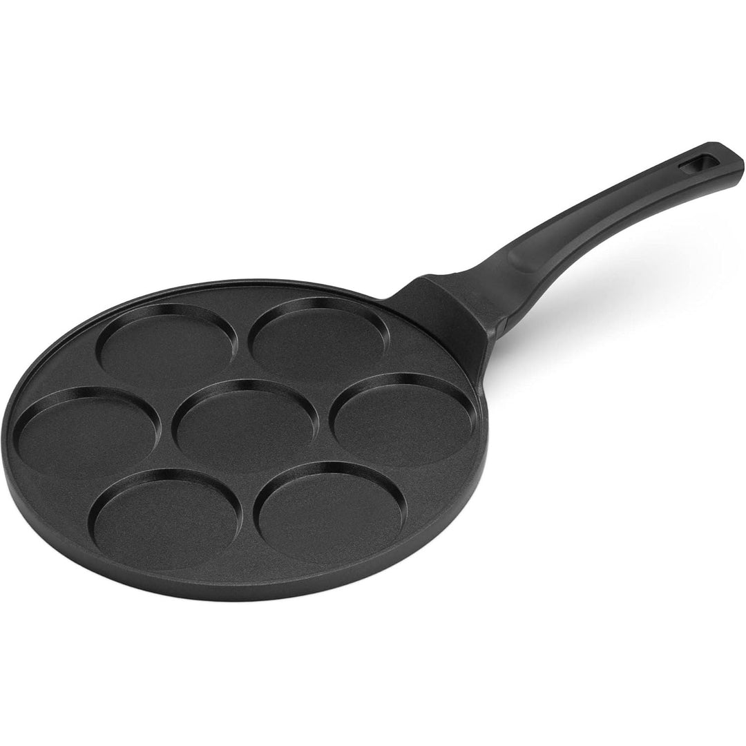 Navaris Mini Pancake Pan - 7 - Section Pancake Maker for 3" Pancakes - 10 5/8" Diameter Nonstick Griddle - Skillet for Stove Frying Eggs and Crepes - Just Closeouts Canada Inc.4063004058442