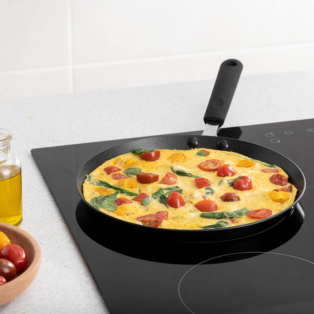 Navaris Pancake/Crepe Pan - 10" Diameter Nonstick Griddle - Skillet for Stove Frying Eggs and Crepes - Just Closeouts Canada Inc.4063004058442