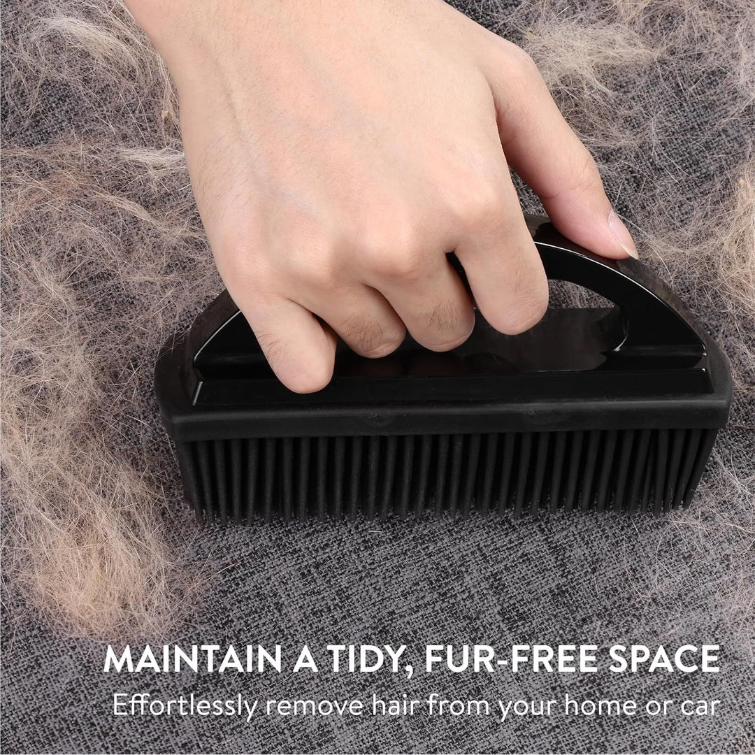 Navaris Pet Hair Remover Brush - for Multiple Surfaces Including Furniture, Carpets, Clothes - Dog and Cat Quick Easy Fur Remover with Handle - 15.5 x 8.5 x 5cm (6.1" x 3.3" x 2") - Just Closeouts Canada Inc.4067668103753