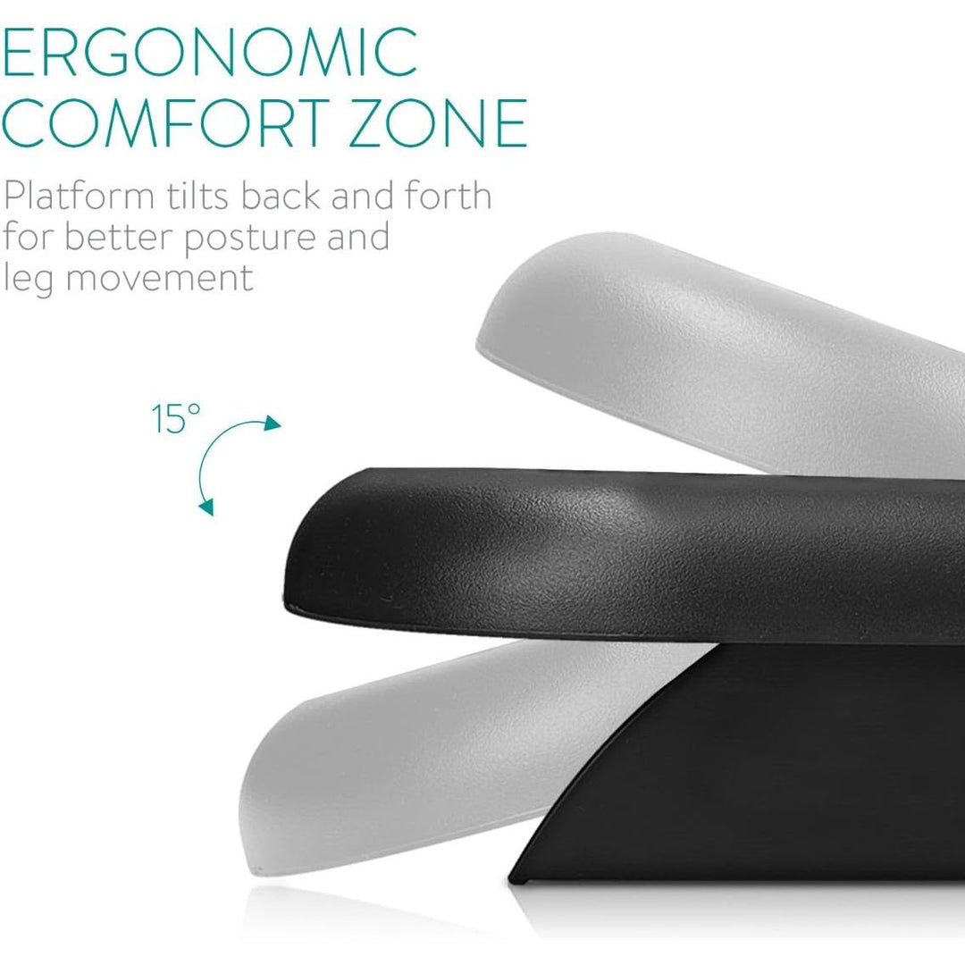 Navaris Under Desk Foot Rest - Ergonomic Footrest for at Work, Home Office, Computer - Adjustable Angle 0 - 15° Support Step Stool Riser for Feet - Just Closeouts Canada Inc.4057665292758