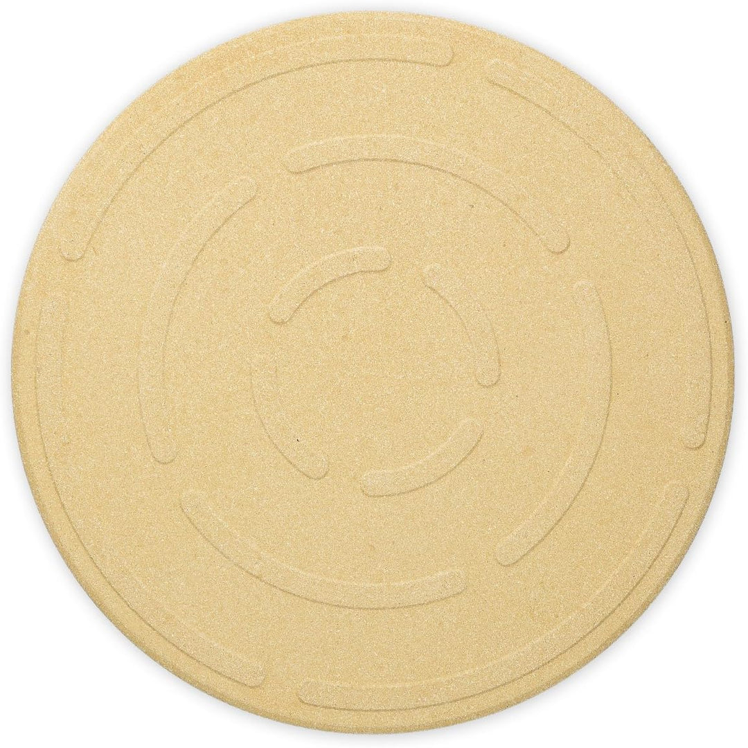 Navaris XL Pizza Stone for Baking - Cordierite Pizza Stone Plate for BBQ Grill Oven - Cook Serve Pizza, Bread - Incl. Recipe Book - Round, 12" x 0.6" - Just Closeouts Canada Inc.4063004218228