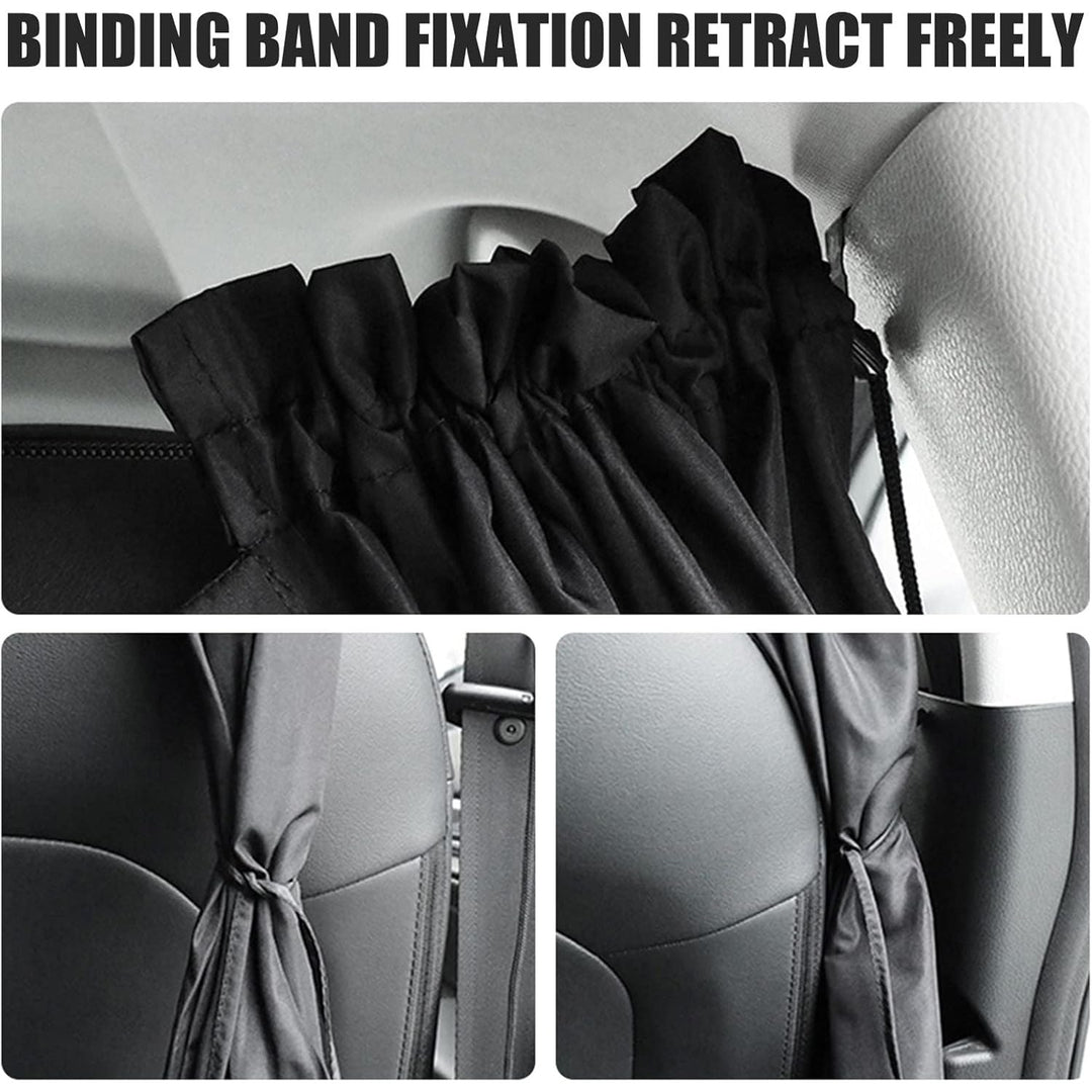 NEMTMCUA Car Privacy Curtains Universal Car Divider Curtain Between Rear Seat Auto Blackout Curtains Car Sun Shades Side Window Covers Car Accessories for Travel Camping Nap Sleeping(3Pcs) - Just Closeouts Canada Inc.