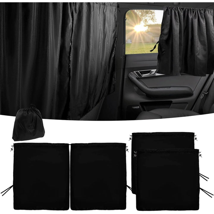 NEMTMCUA Car Privacy Curtains Universal Car Divider Curtain Between Rear Seat Auto Blackout Curtains Car Sun Shades Side Window Covers Car Accessories for Travel Camping Nap Sleeping(3Pcs) - Just Closeouts Canada Inc.