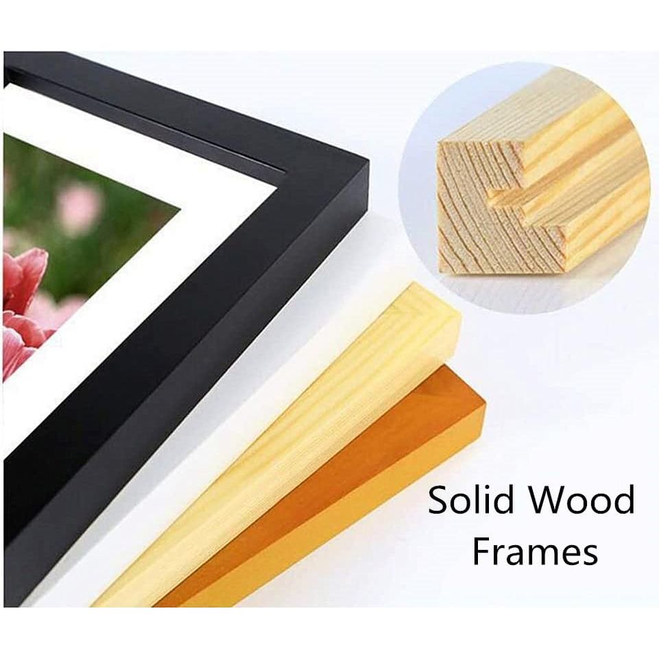 NIHO - JIUMA Diamond Painting Wood Frames, Suitable for 12x16 in / 30x40 cm Diamond art, or Oil Paintings Photos, Natural Solid Wood Picture Frames with Plexiglass (2 Pack, Black) - Just Closeouts Canada Inc.