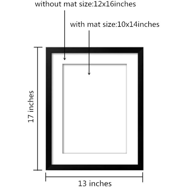 NIHO - JIUMA Diamond Painting Wood Frames, Suitable for 12x16 in / 30x40 cm Diamond art, or Oil Paintings Photos, Natural Solid Wood Picture Frames with Plexiglass (2 Pack, Black) - Just Closeouts Canada Inc.