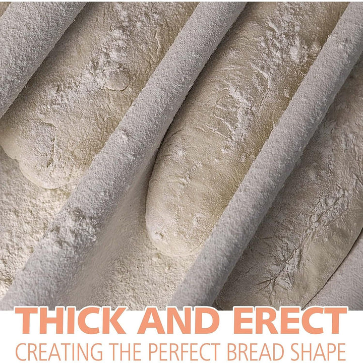 Nonstick 4-Loaf Baguette Pan with Cotton Proofing Cloth - Just Closeouts Canada Inc.