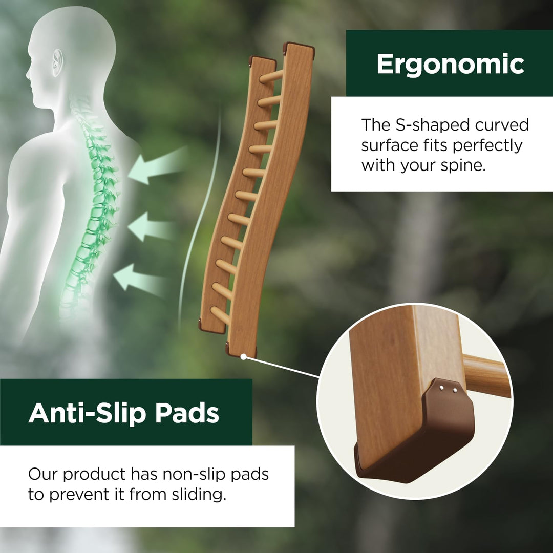 Northwood Sauna - Sauna Backrest - Handmade from Canadian Red Cedar Wood - Ergonomic S - Shape Back Support & Non - Slip Pads - Just Closeouts Canada Inc.