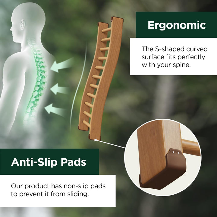 Northwood Sauna - Sauna Backrest - Handmade from Canadian Red Cedar Wood - Ergonomic S - Shape Back Support & Non - Slip Pads - Just Closeouts Canada Inc.