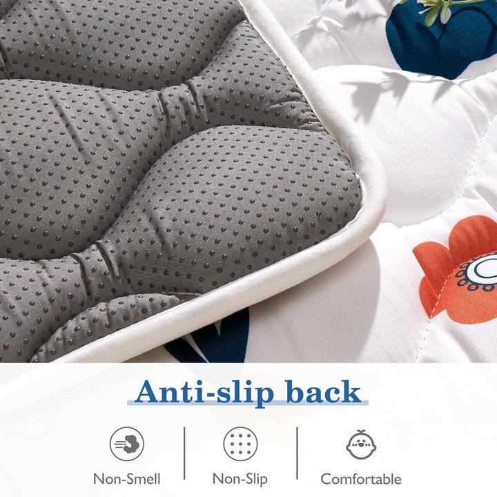 Odorless Premium Foam Foldable Baby Play Mat 71" X 59", Extra Large Thicker Activity Playmats for Babies,Toddlers, Infants, Soft Baby Mat for Floor,Play & Tummy Time,Machine Washable for Easy Care. - Just Closeouts Canada Inc.