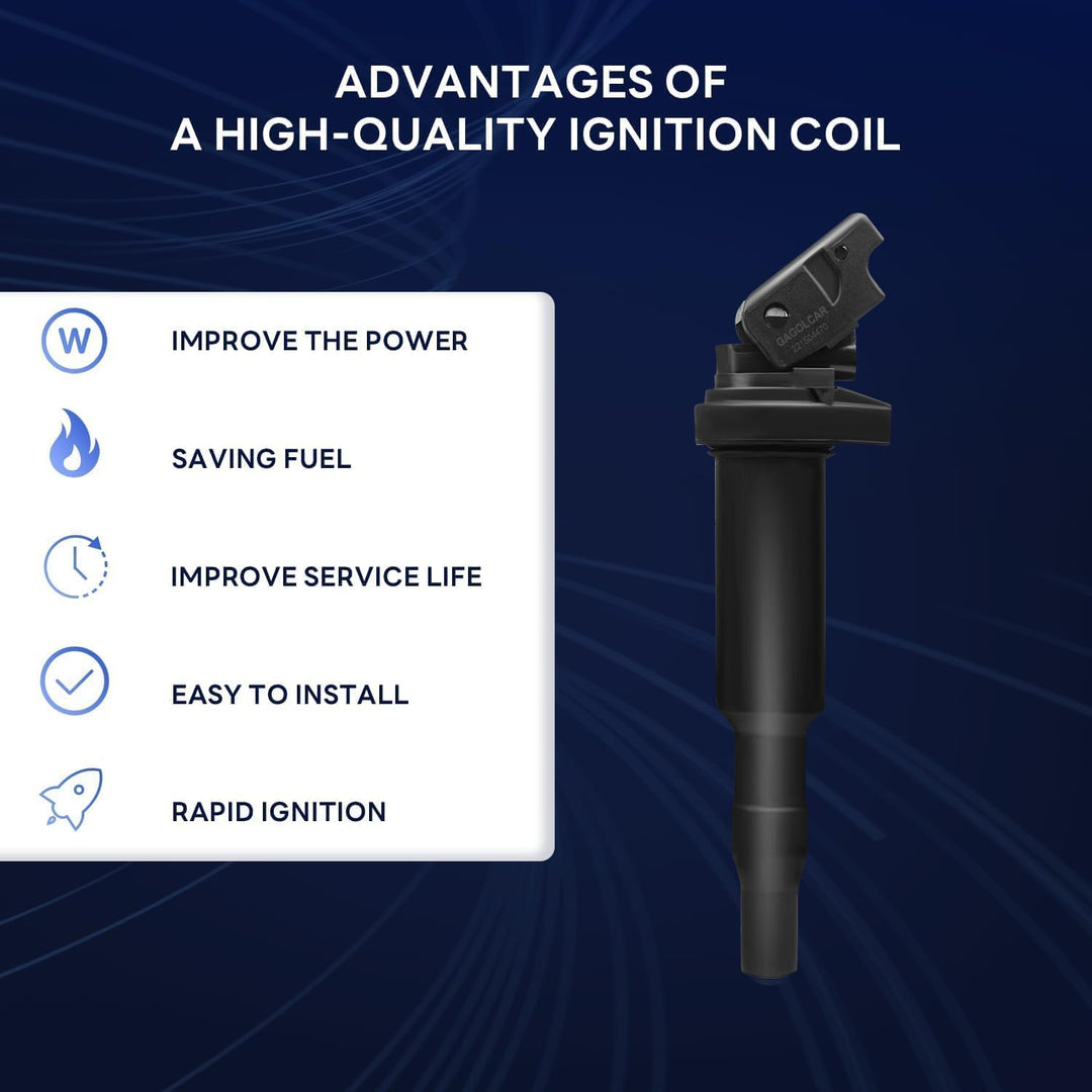 OEM Ignition Coil Pack UF592 0221504470 and Spark Plugs (Set of 6),Compatible with BMW 128i 323i 328i 330i 325i 325xi 335i 525i 528i 530i 530xi X3 X5 Z4, For 00044 5C1695 C1638 - Just Closeouts Canada Inc.