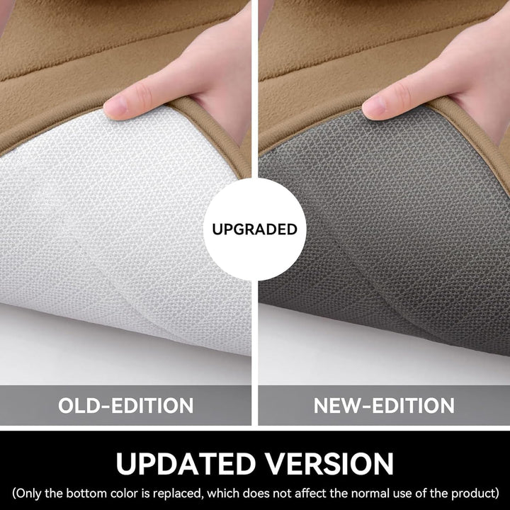 OLANLY Bath Mat Soft Memory Foam Bathroom 16" x 24" Camel - Just Closeouts Canada Inc.