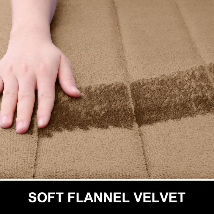 OLANLY Bath Mat Soft Memory Foam Bathroom 16" x 24" Camel - Just Closeouts Canada Inc.