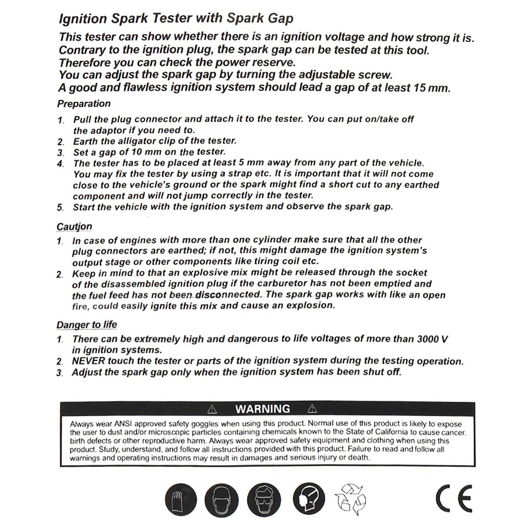 OriGlam Spark Plug Tester, Adjustable Ignition System Coil Tester, Coil - on Plug Ignition Spark Circuit Tester, Autos Diagnostic Test To - Just Closeouts Canada Inc.