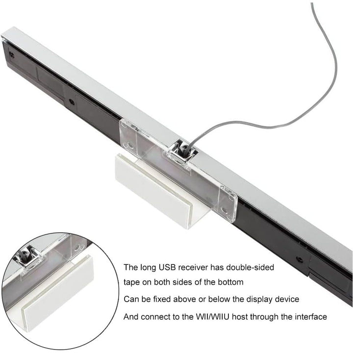 OriGlam USB Wired Wii Sensor Bar, Replacement Infrared IR Ray Motion Sensor Bar for Nintendo Wii and Wii U Consoles - Just Closeouts Canada Inc.