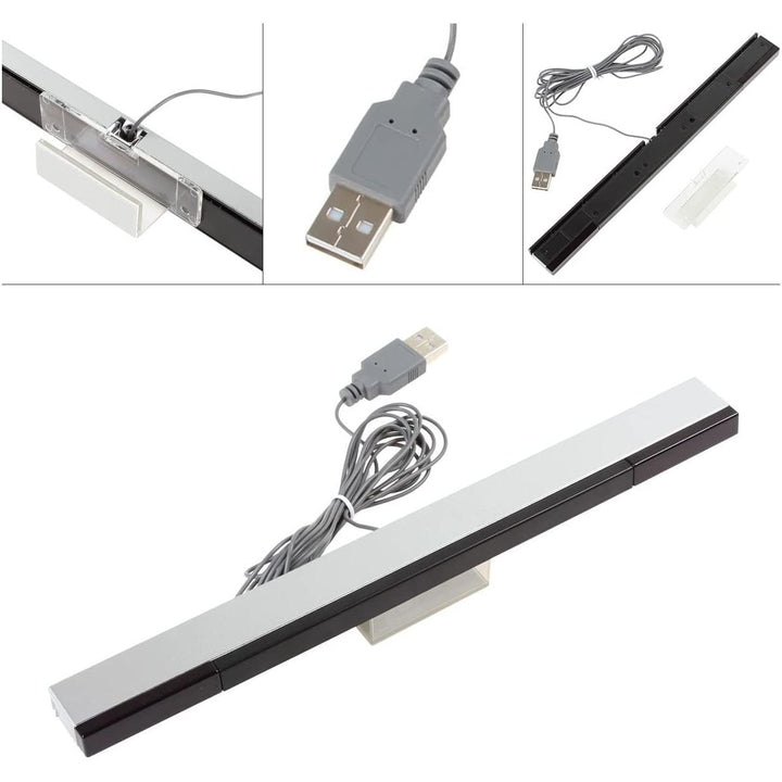 OriGlam USB Wired Wii Sensor Bar, Replacement Infrared IR Ray Motion Sensor Bar for Nintendo Wii and Wii U Consoles - Just Closeouts Canada Inc.