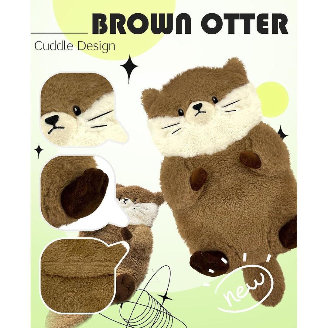 Otter Microwavable Heating Pad for Stomach Neck Shoulder, Muscles & Joint, Washable Magic Bag Heat Pad, Natural Heated Stuffed Animal 38*20cm, Adorable Soft Plush Microwave Bean Bag, Unscented, Ages 3+ - Just Closeouts Canada Inc.X004KVRT6T