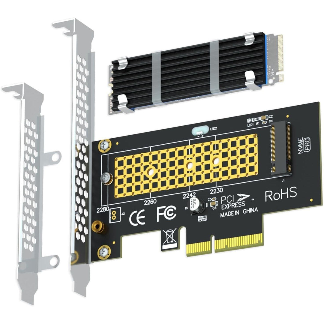 PA09-HS-CA M.2 NVMe to PCIe 4.0 X4 Adapter with Heatsink, 2230-2280 SSD - Just Closeouts Canada Inc.XOO2Y4NXH3