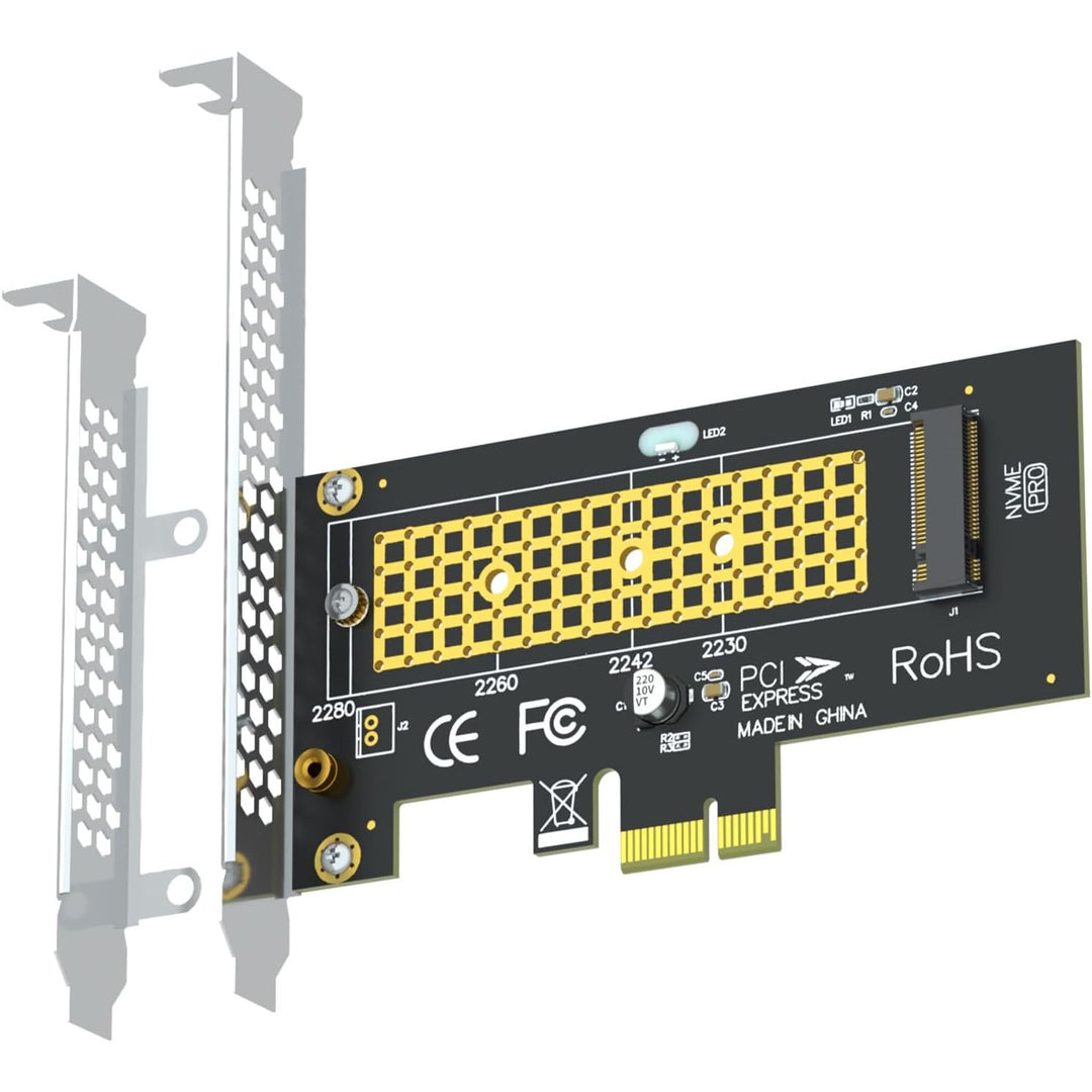 PA09 - X1 M.2 NVMe to PCIe X1 Adapter for 2230/2242/2260/2280 M.2 NVMe SSD, PCIe X1 Installation - Just Closeouts Canada Inc.X003777C5F