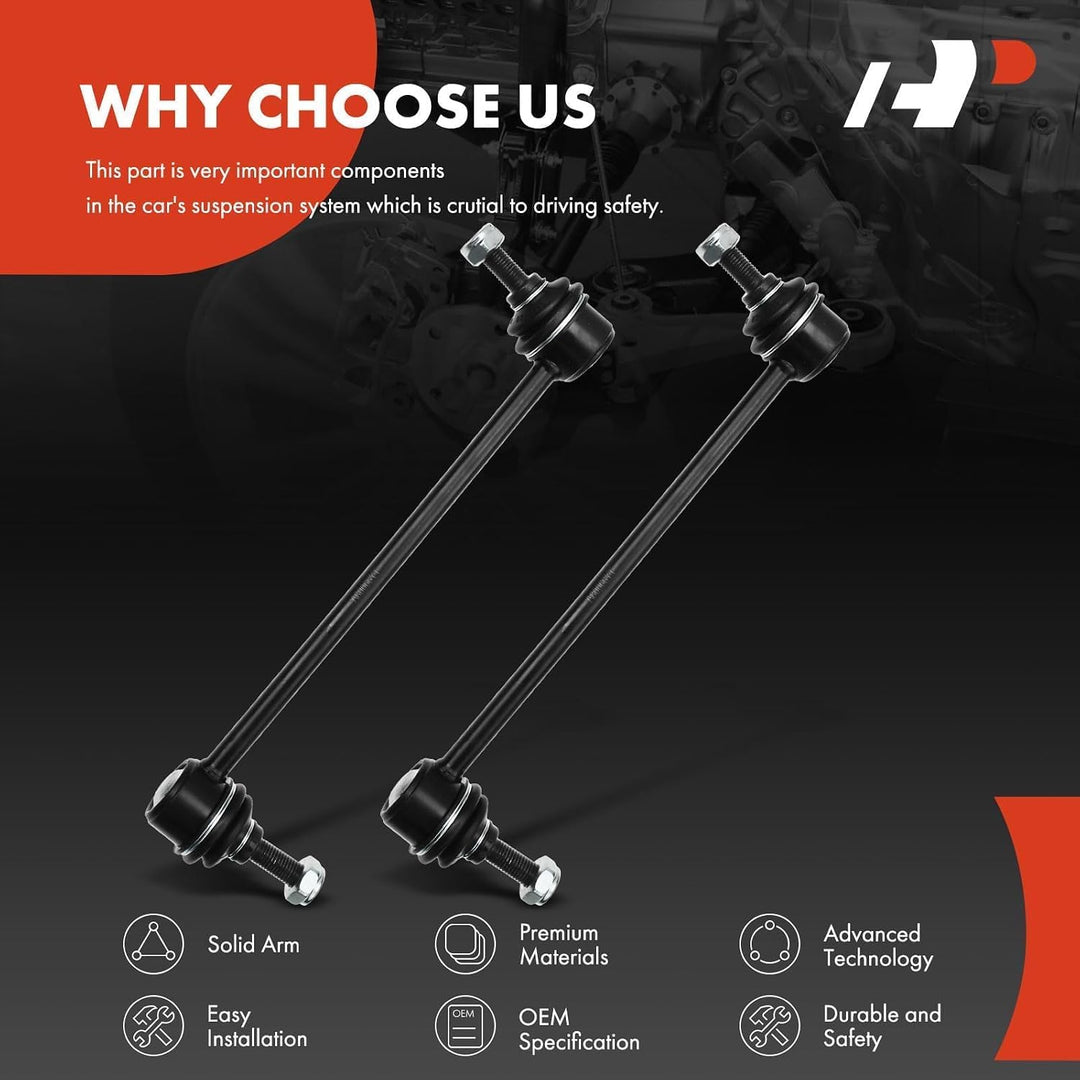 Pair of 10.5-Inch Front Sway Bar Links for Ford Focus 2000–2011 - Just Closeouts Canada Inc.