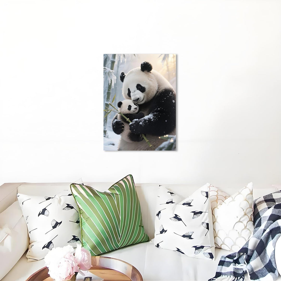 Panda and Cub Diamond Painting Kit, 12 x 16 in - Just Closeouts Canada Inc.