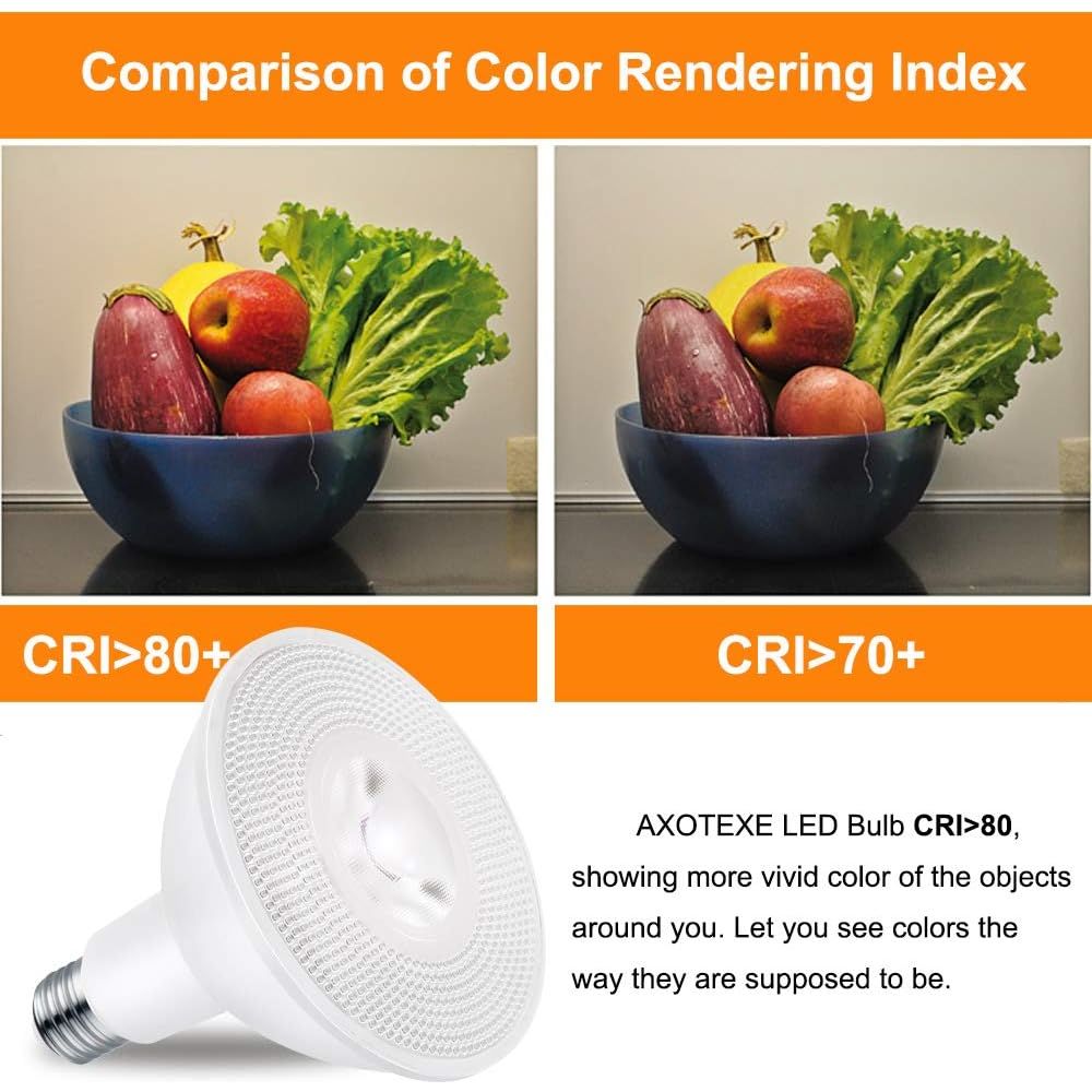 PAR38 LED Flood Light Bulbs 3000K Warm White Dimmable 1600LM 15W (100W Equivalent) E26 40 Degree Spot Light Bulb Indoor/Outdoor Recessed Lighting 6 - Pack - Just Closeouts Canada Inc.