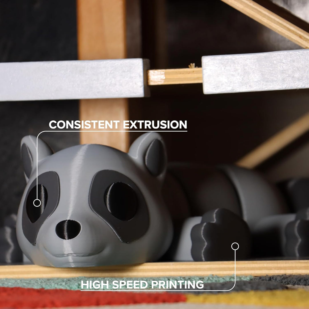 PETG Black 3D Printer Filament 1.75mm 1kg, High Speed PETG up to 300mm/s, High Strength New Formula, Excellent Layer Adhesion, Warp Free, Compatible with Most 3D Printers - Just Closeouts Canada Inc.PB01001