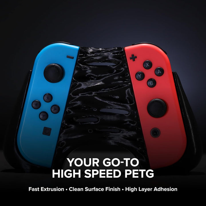 PETG Black 3D Printer Filament 1.75mm 1kg, High Speed PETG up to 300mm/s, High Strength New Formula, Excellent Layer Adhesion, Warp Free, Compatible with Most 3D Printers - Just Closeouts Canada Inc.PB01001