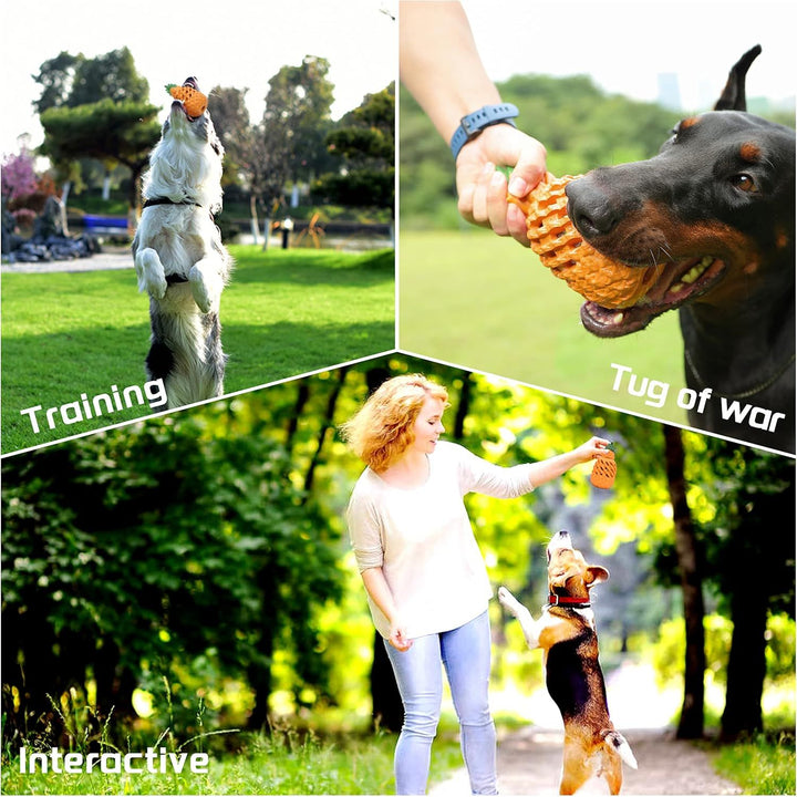 PETOPIA Dog Toys for Large Dogs, Pineapple Dog Chew Toys for Aggressive Chewers, Indestructible Dog Toys for Aggressive Chewers - Just Closeouts Canada Inc.