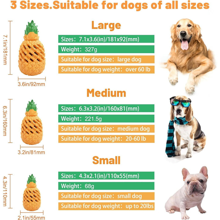 PETOPIA Dog Toys for Large Dogs, Pineapple Dog Chew Toys for Aggressive Chewers, Indestructible Dog Toys for Aggressive Chewers - Just Closeouts Canada Inc.
