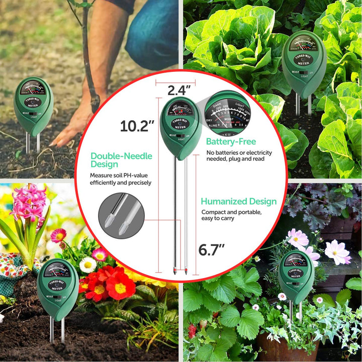 PH Meter, TDS PPM Meter, Soil PH Tester, PH/EC Digital Kit, 3 Pack - Just Closeouts Canada Inc.