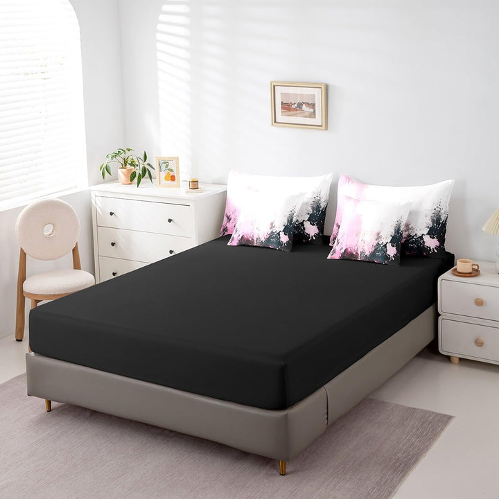Pink Abstract Comforter & Sheet Set, Full, 7-Piece - Just Closeouts Canada Inc.X004GU3EVD