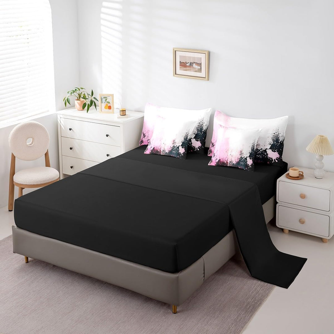 Pink Abstract Comforter & Sheet Set, Full, 7-Piece - Just Closeouts Canada Inc.X004GU3EVD
