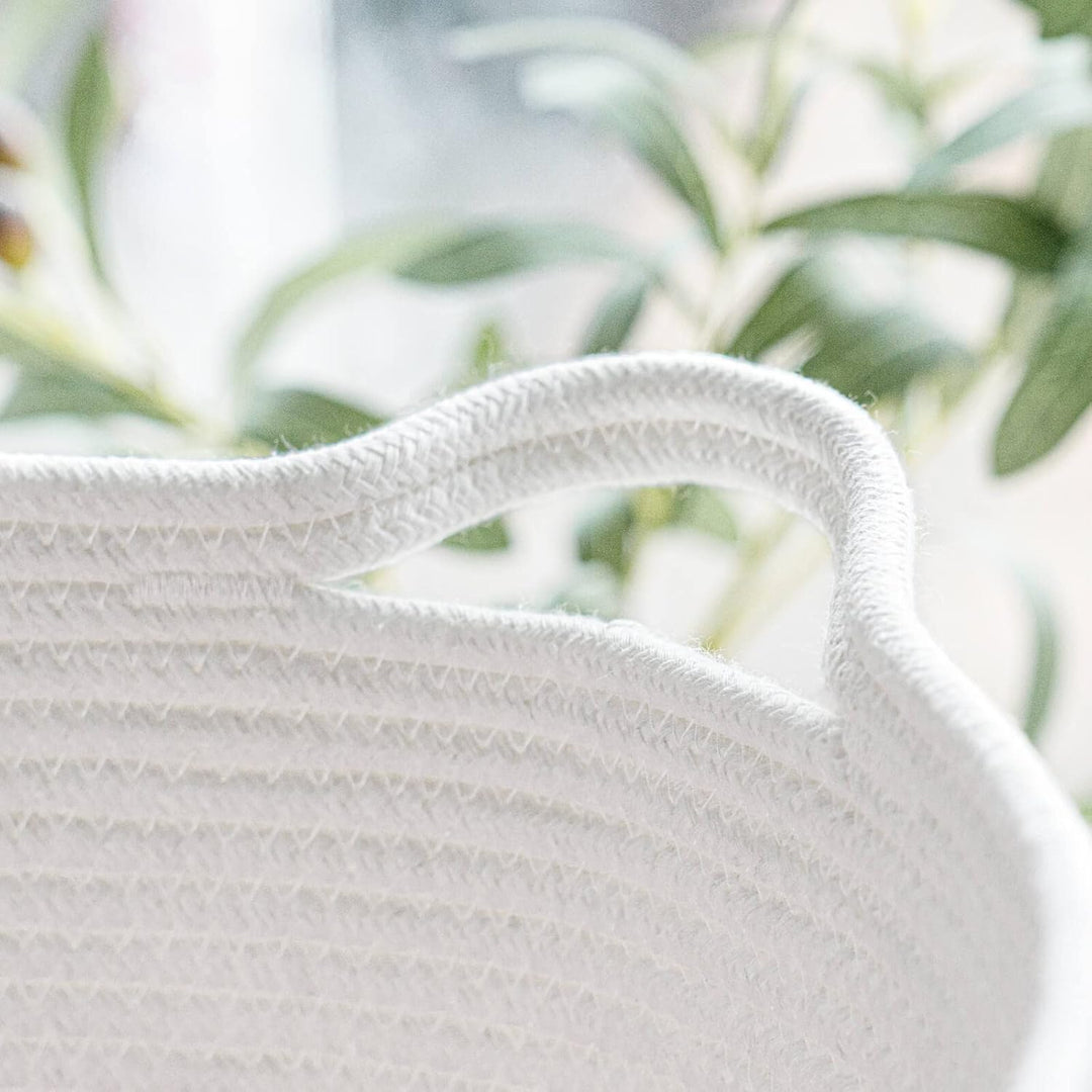 Pink Laundry Storage Basket, Baby Laundry Hamper, Woven Rope Toy Basket for Towel, Pillow, Blanket Storage Basket Nursery Bin, 15.8 X 13.8 X 17.8, Pink - Just Closeouts Canada Inc.