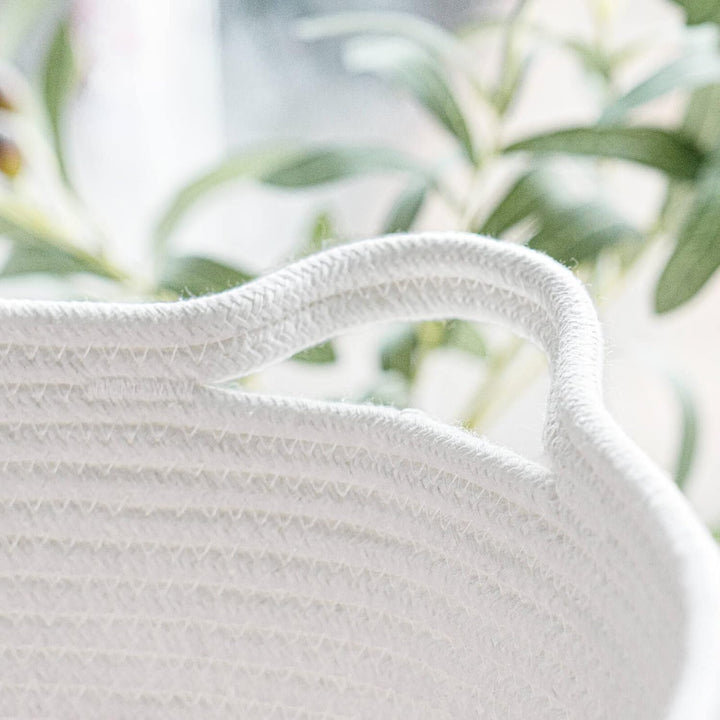 Pink Laundry Storage Basket, Baby Laundry Hamper, Woven Rope Toy Basket for Towel, Pillow, Blanket Storage Basket Nursery Bin, 15.8 X 13.8 X 17.8, Pink - Just Closeouts Canada Inc.